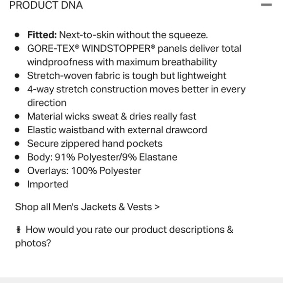 Under Armor unstoppable gore windbreaker - Picture 4 of 8